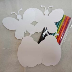 Carte forte papillon et coccinelle