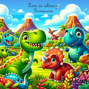 Livre de coloriage "Dinosaure"