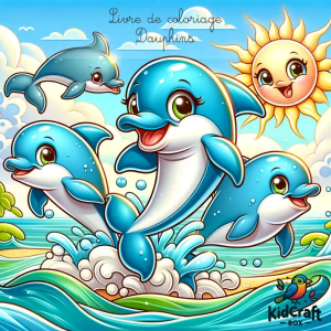 Livre de coloriage "Dauphins"