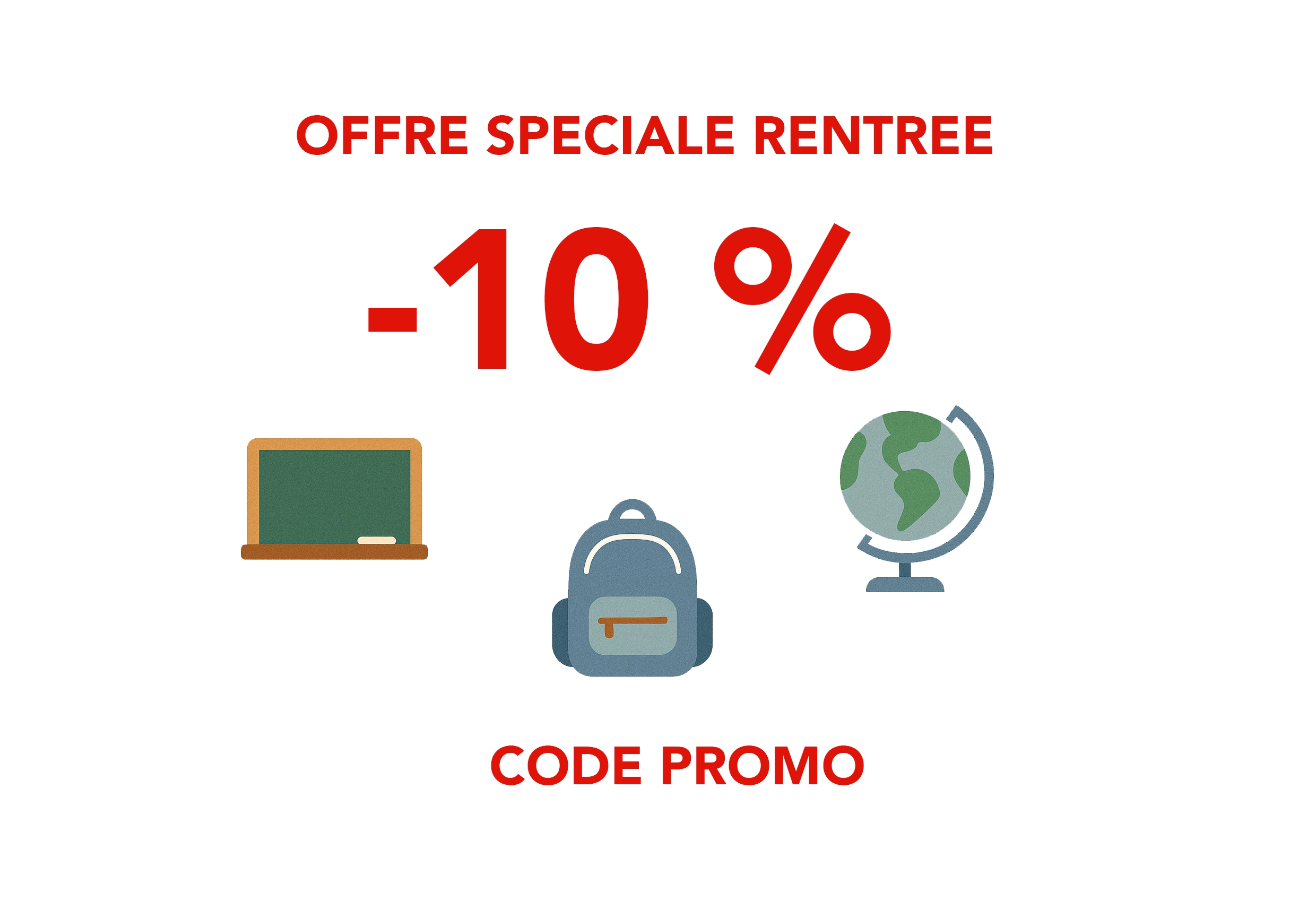 -10% sur votre commande <br>avec le code : <br>
